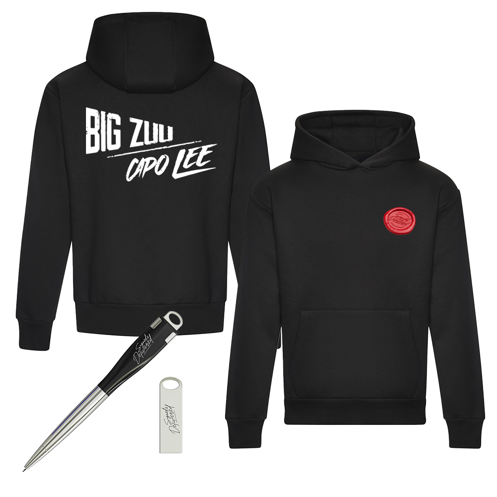 'SIGNED & DELIVERED' STAMP HOODIE + USB BUNDLE