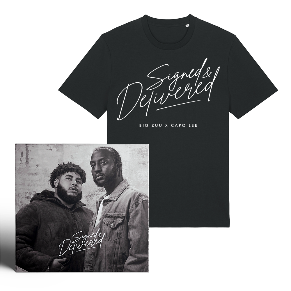 'SIGNED & DELIVERED' SIGNATURE TEE + CD BUNDLE